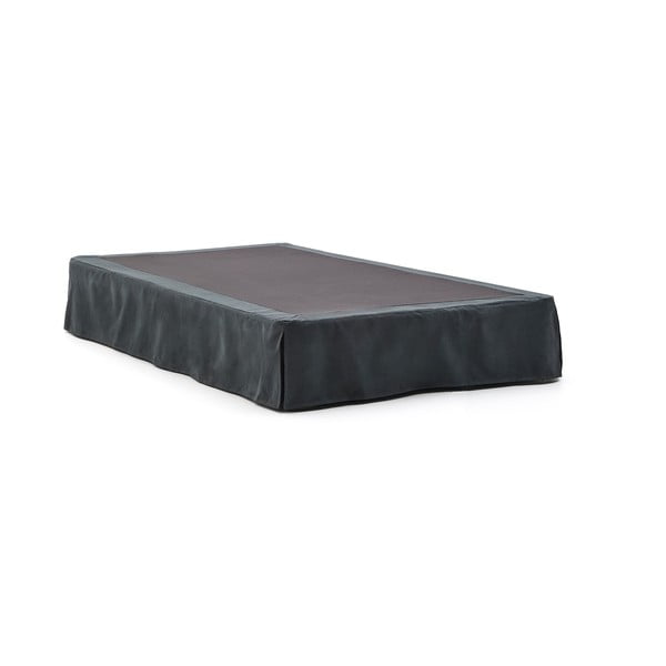 Antracito spalvos viengulė lova audiniu dengta 90x200 cm Jaira – Kave Home