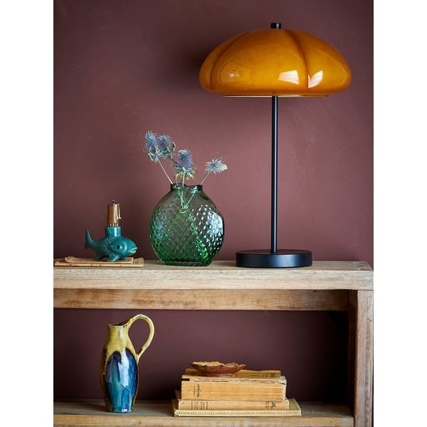 Ochros spalvos stalinis šviestuvas (aukštis 46,5 cm) su stiklo gaubtu Kinoko – Bloomingville-image-1