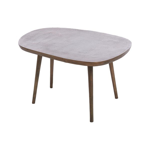 Iš metalo kavos staliukas bronzinės spalvos 53x64 cm Puno – Light & Living