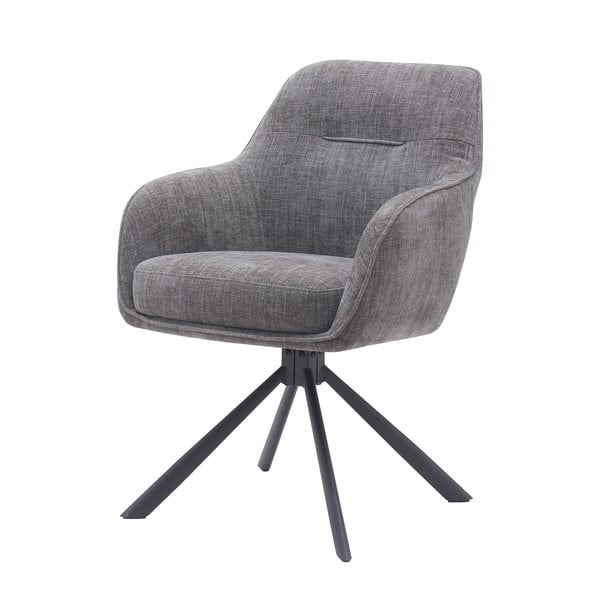 Pilkos spalvos iš audinio valgomojo kėdžių komplektas 2 vnt. Avola – Unique Furniture-image-3