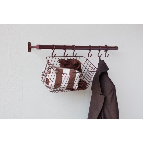 Bordo spalvos iš nerūdijančio plieno sieninė lentyna 70 cm Hang-It – Mette Ditmer Denmark-image-3