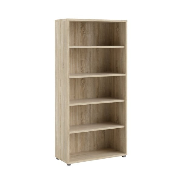 Modulinė knygų spinta natūralios spalvos iš ąžuolo 89x189 cm Prima – Tvilum-image-2