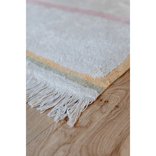 Skalbiamas/rankų darbo iš medvilnės kilimas rožinės spalvos/kreminės spalvos 200x300 cm Lanes Vintage Nude – Lorena Canals-image-3