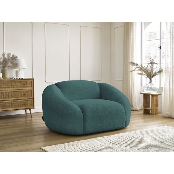 Iš boucle krėslas turkio spalvos Tina – Bobochic Paris-image-4