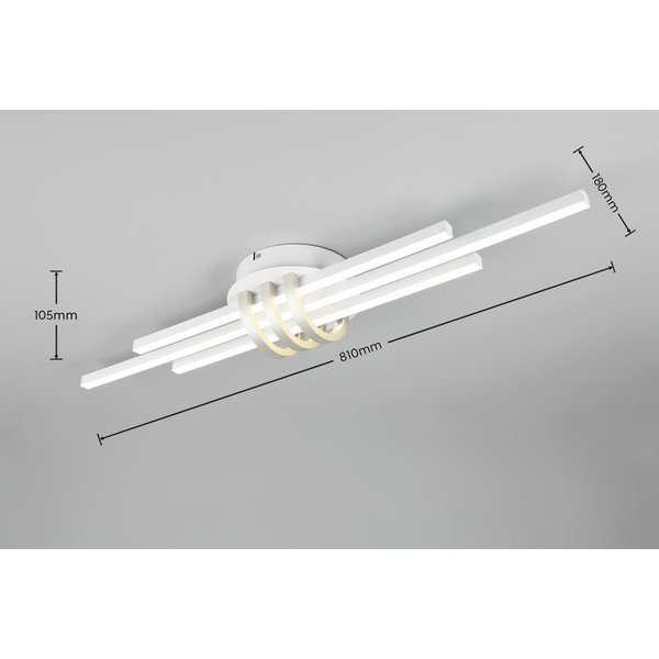 Lubinis šviestuvas baltos spalvos LED 18x81 cm Cinto – Reality-image-4