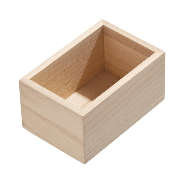 Virtuvės dėžutė iš paulovnijos medienos iDesign, 12,7 x 8,4 cm