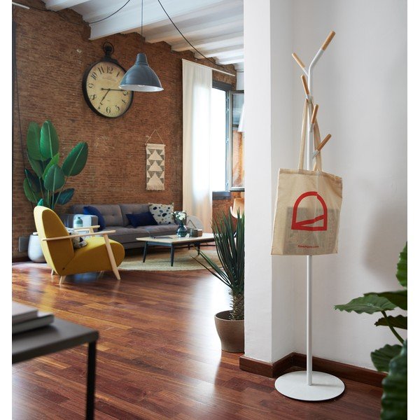 Baltos spalvos kabykla Kave Home Bren-image-1