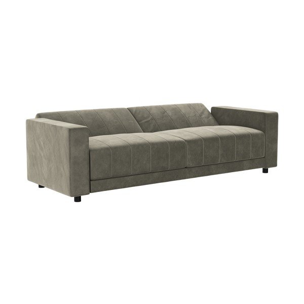 Taupe spalvos reguliuojama/sulankstoma sofa iš velveto 225 cm Allie II – Støraa-image-4