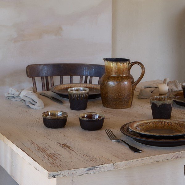 Rudos spalvos iš molio sviestinė Poterie – Casafina-image-1