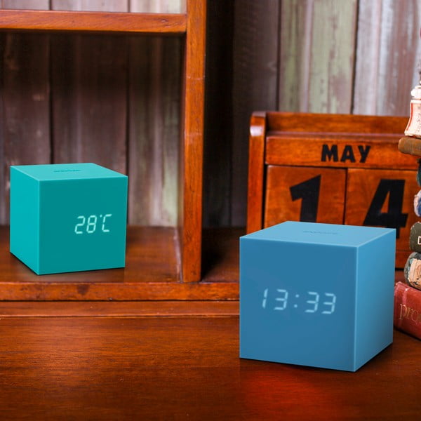 Žydrai mėlynas LED žadintuvas Gingko Gravity Cube-image-4