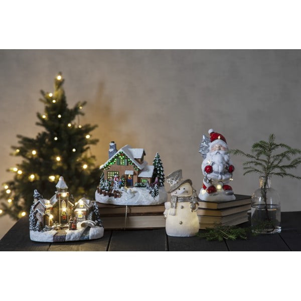 Šviečianti dekoracija baltos spalvos/sidabrinės spalvos su Kalėdų motyvu Buddy – Star Trading-image-3