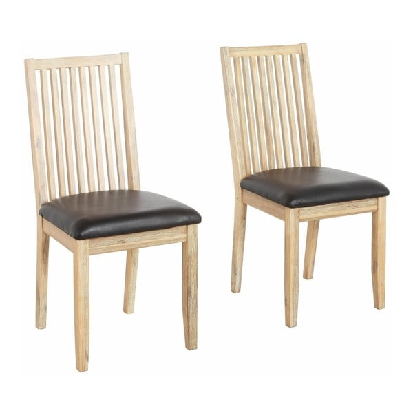 2 valgomojo kėdžių rinkinys iš akacijos medžio masyvo Støraa Mio