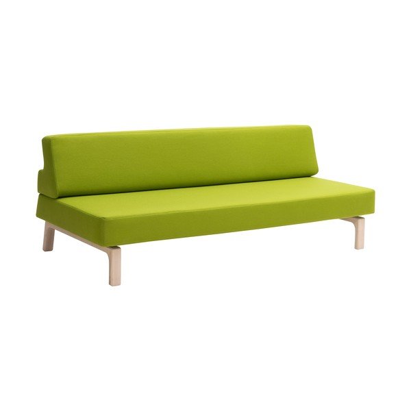 Ryškiai žalios spalvos sofa-lova Softline Lazy-image-3