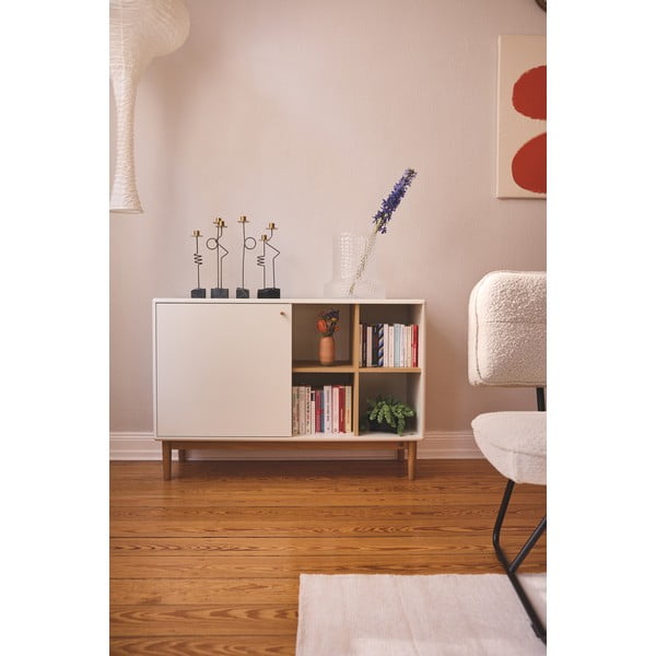 Žema šoninė spintelė smėlio spalvos 118x80 cm Color Living – Tom Tailor-image-1