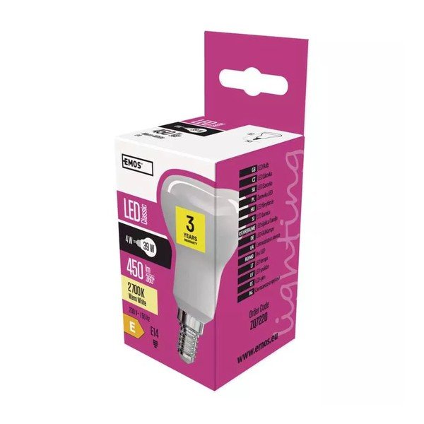 Šilta LED lemputė 4 W E14, – EMOS-image-1