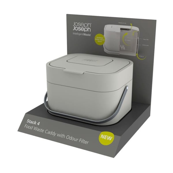Kompostuojamų atliekų dėžė Joseph Joseph IntelligentWaste Stack, 4 l-image-2