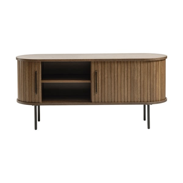 Rudas ąžuolinis TV staliukas 120x56 cm Nola - Unique Furniture-image-2