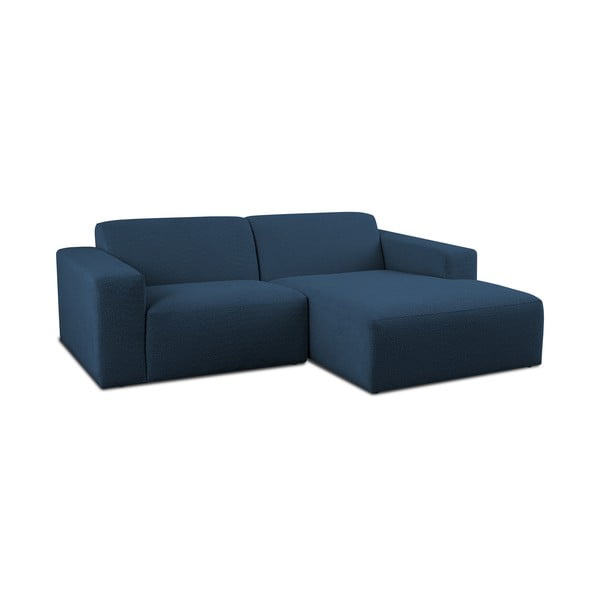 Iš boucle kampinė sofa tamsiai mėlynos spalvos (su dešiniuoju kampu) Roxy – Scandic-image-1