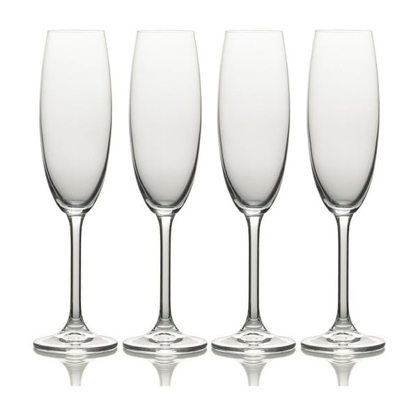 4 šampano taurių rinkinys Mikasa Julie, 237 ml
