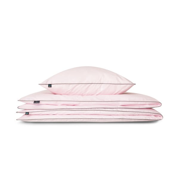 Viengulis antklodės užvalkalas rožinės spalvos iš egiptietiškos medvilnės 155x200 cm Peonia – WeLoveBeds