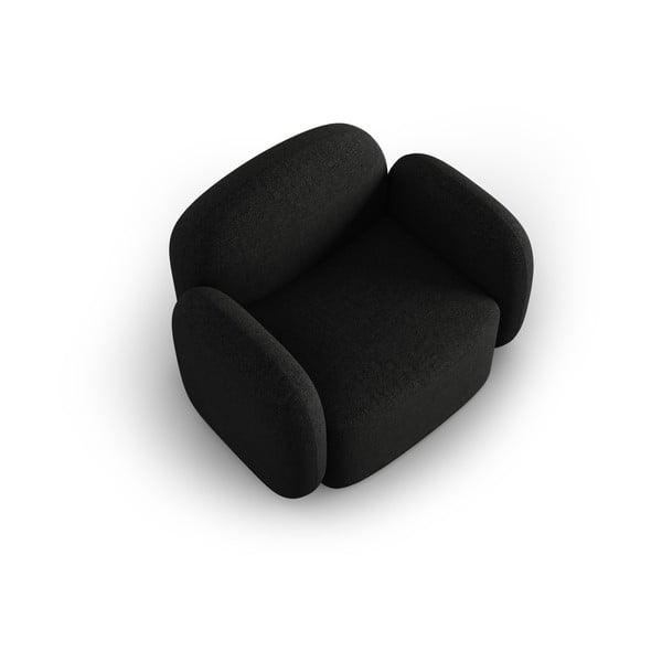Krėslas juodos spalvos Blair – Micadoni Home-image-3