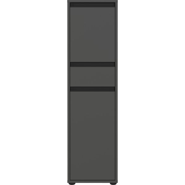 Aukšta/siaura vonios daiktadėžė antracito spalvos 33x121 cm Lemont – Germania