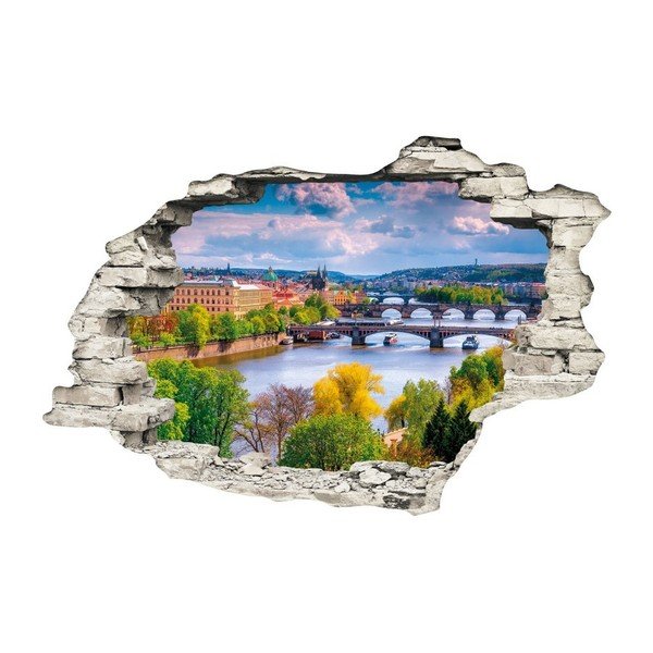 3D sieninis lipdukas Ambiance Prague Spring, 90 x 60 cm-image-2