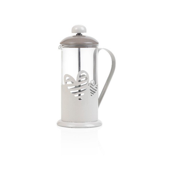 Baltasis prancūziškas presas kavai arba arbatai "Brandani Batticuore", 350 ml-image-1