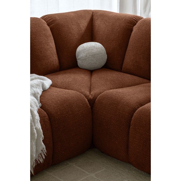 Terakotos spalvos kampinė sofa (su dešiniuoju kampu/„U“ formos) Shell – Miuform-image-4