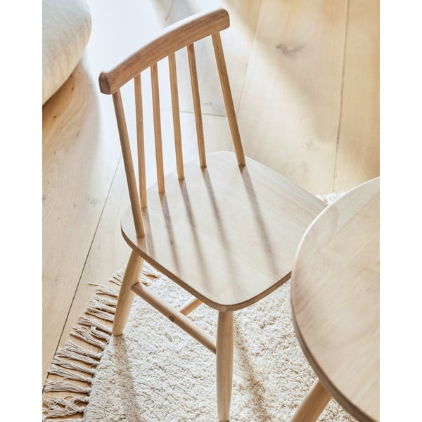 Vaikiškas staliukas iš bukmedžio medienos Kave Home Dilcia, ø 55 cm-image-4