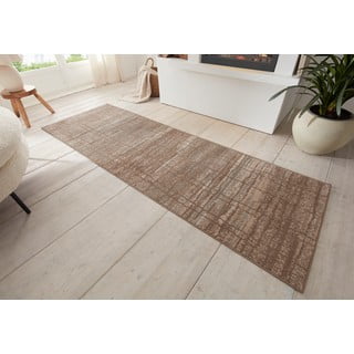 Kilimas rudos spalvos/smėlio spalvos 80x200 cm Terrain – Hanse Home