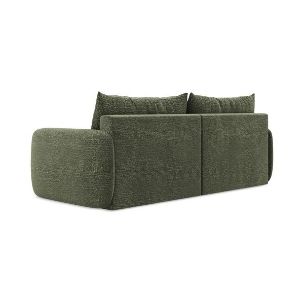 Žalios spalvos sulankstoma/su sandėliavimo vieta sofa 238 cm Kalena – Makamii-image-4