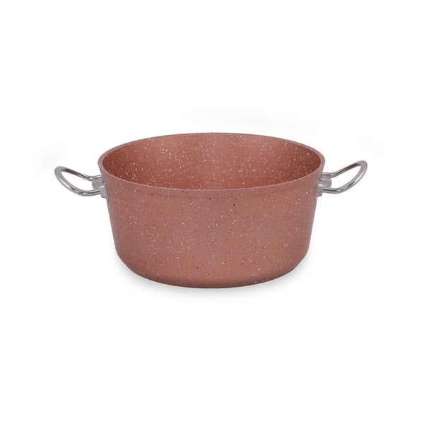 Rožinis aliuminio puodas su dangčiu Güral Porselen Classic, ø 26 cm-image-4