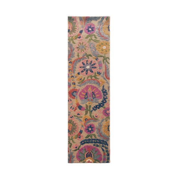 Rankų darbo iš vilnos kilimas 80x300 cm Amira Floral  – Flair Rugs