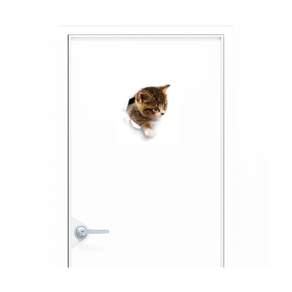 Sienų lipdukas Ambiance Hiding Cat-image-1