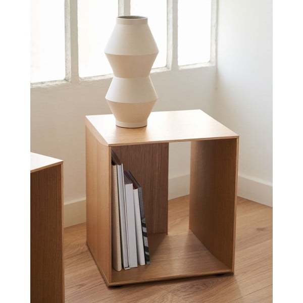 Modulinė lentyna natūralios spalvos iš ąžuolo 34x38 cm Litto – Kave Home-image-1