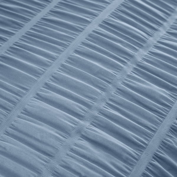 Iš banguotos tekstūros dvigulė patalynė mėlynos spalvos 200x200 cm Seersucker – Catherine Lansfield-image-4