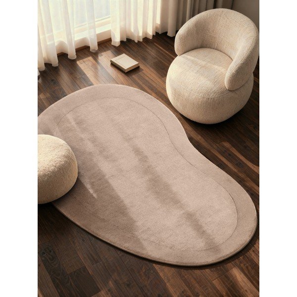 Rankų darbo smėlio spalvos kilimas iš vilnos mišinio 125x200 cm Kari Organic – Villeroy&Boch-image-1