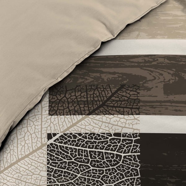 Rudos spalvos iš medvilnės dvigulė patalynė 200x200 cm So Natural – douceur d'intérieur-image-3
