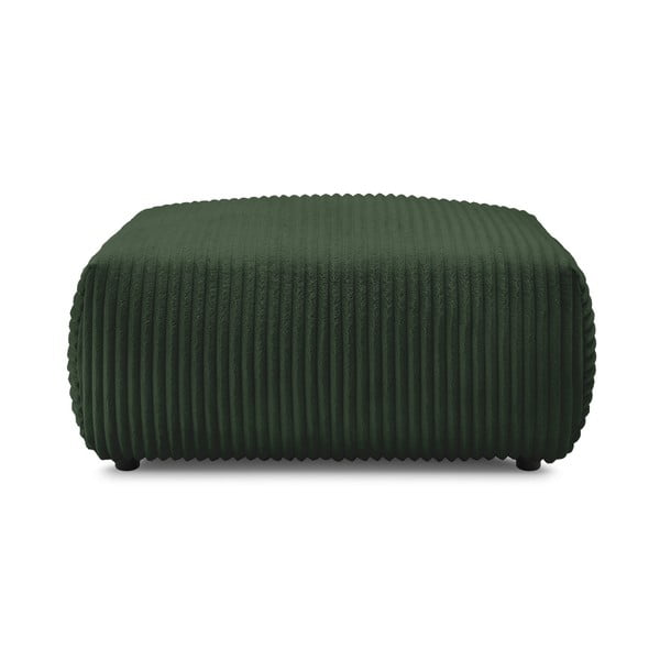Iš kordinio velveto taburetė tamsiai žalios spalvos Lucien – Bobochic Paris