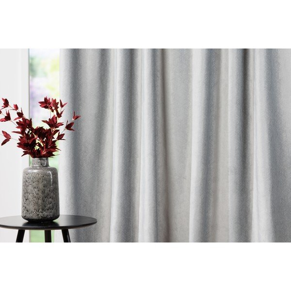 Iš velveto užuolaida pilkos spalvos 140x260 cm Roma – Mendola Fabrics-image-3