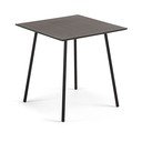 Juodas stalas Kave Home Ulrich, 75 x 75 cm