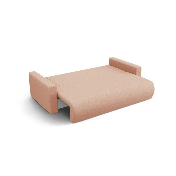 Rožinės spalvos sulankstoma/su sandėliavimo vieta sofa 238 cm Belfast – Cosmopolitan Design-image-2