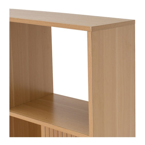 Vaikiška knygų spinta natūralios spalvos iš ąžuolo 63x159 cm Mid-Lines – Casa Selección-image-4