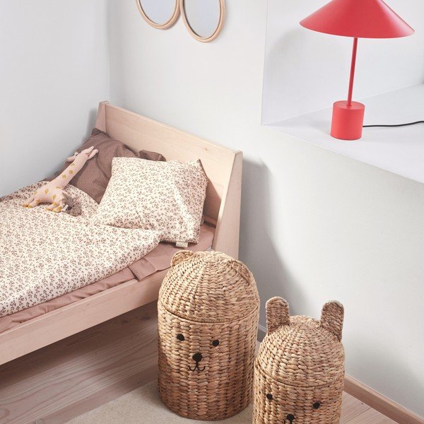 Natūralios spalvos iš jūržolės vaikiški krepšiai 2 vnt. ø 28,5x49,5 cm Bear & Rabbit – OYOY Mini-image-1