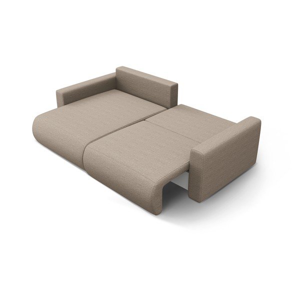 Šviesiai rudos spalvos sulankstoma/su sandėliavimo vieta kampinė sofa Belfast – Cosmopolitan Design-image-3