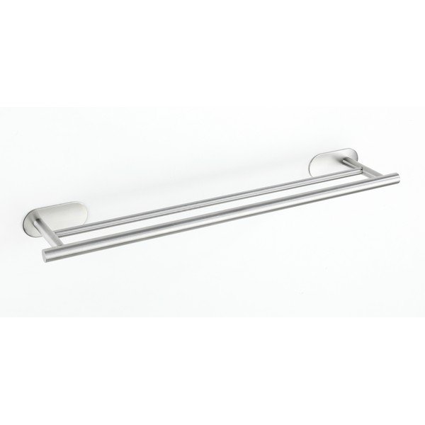 Klijuojamas iš nerūdijančio plieno rankšluosčio laikiklis matinės sidabrinės spalvos Orea Duo – Wenko-image-3