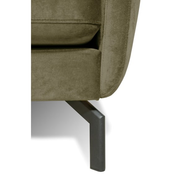 Žalioji kampinė sofa su aksominiu užvalkalu Scandic Magic, kairysis kampas-image-4