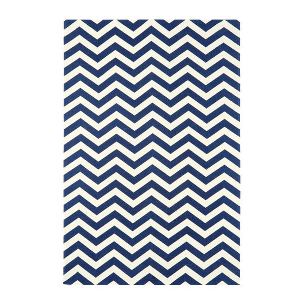 Mėlynas ir baltas kilimas "Asiatic Carpets Zig Zag", 160 x 230 cm