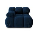 Modulinė sofa mėlynos spalvos iš velveto (su kairiuoju kampu) Bellis – Micadoni Home